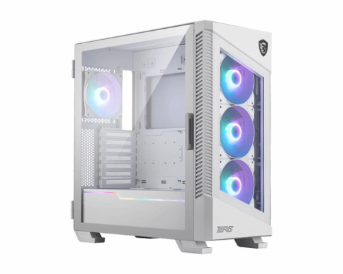 Case|MSI|MPG VELOX 100R WHITE|MidiTower|Case product features Transparent panel|Not included|Colour White|MPGVELOX100RWHITE