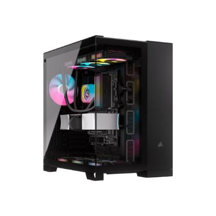 Corsair | Dual Chamber PC Case | 6500X | Black/Obsidian Aluminum | Mid-Tower | Power supply included No