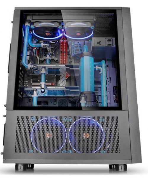 Thermaltake Core X71 Full Tower USB3.0 Tempered Glass - Black