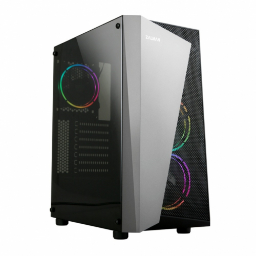 Zalman ZALMAN S4 Plus ATX Mid Tower PC Case RGB Fan