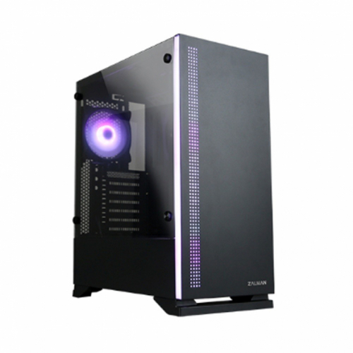 Zalman ZALMAN S5 Black ATX Mid Tower PC Case RGB fan T