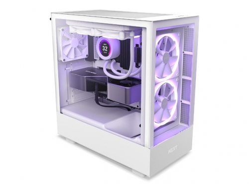 NZXT PC Case H5 Elite with window white