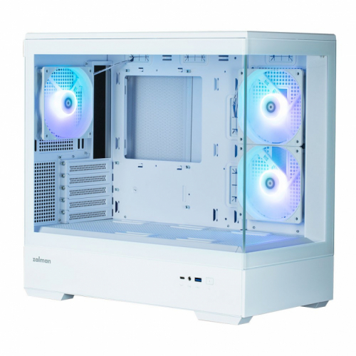 Zalman Case P30 V2 MicroATX Mini Tower 3 FansRGB White