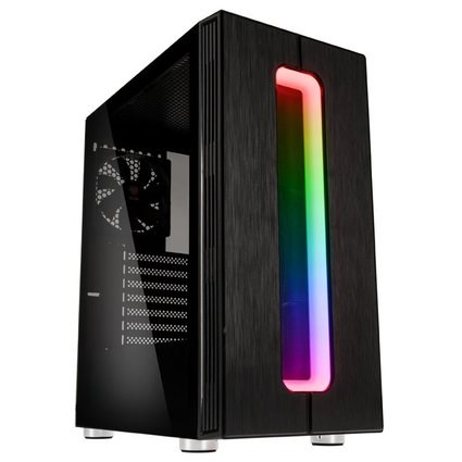 Kolink Nimbus RGB Midi-Tower, Tempered Glass - black