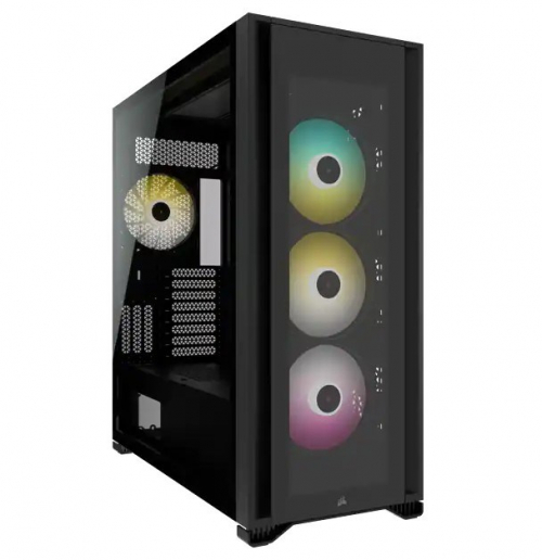 Corsair | Tempered Glass Full-Tower PC Case | iCUE 7000X RGB | Side window | Black | Full-Tower | Power supply included No | ATX