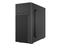 Natec HELIX - Micro tower - micro ATX - no power supply - black - USB3.0/Audio 