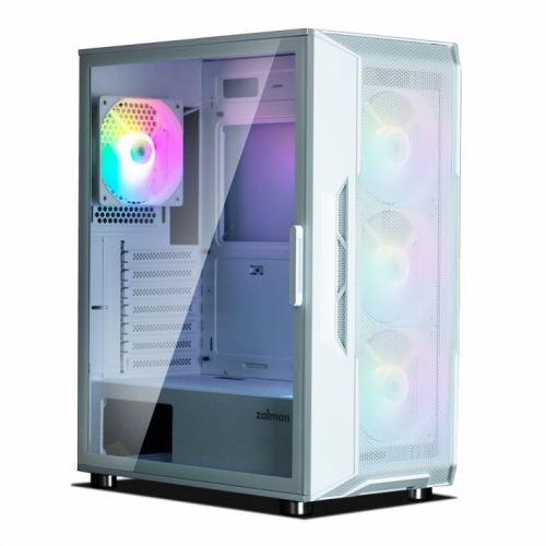 Zalman Computer case I3 Neo ATX Mid Tower RGB 4xfan, white