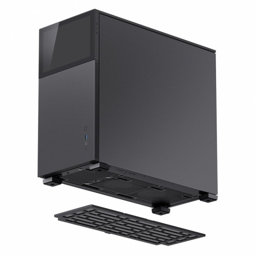 Jonsbo D41 Screen ATX Case, Tempered Glass - black