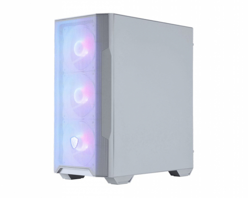 MSI MAG FORGE M100R Midi Tower Transparent, White