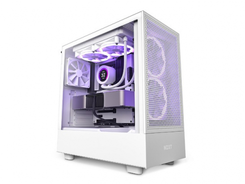 NZXT PC Case H5 Flow with window white