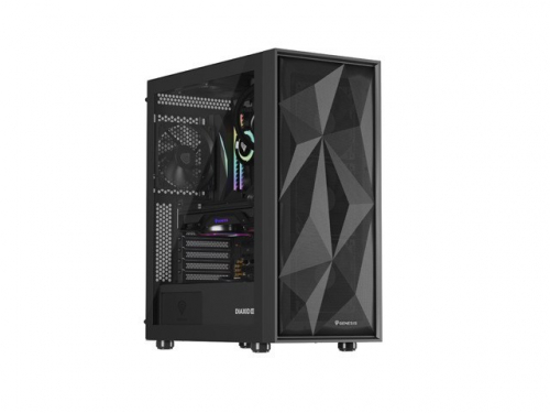 GENESIS DIAXID 605F MIDI TOWER CASE WITH USB-C WINDOW BLACK