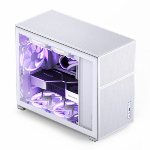 Jonsbo D31 MESH Micro-ATX Case, Tempered Glass - white