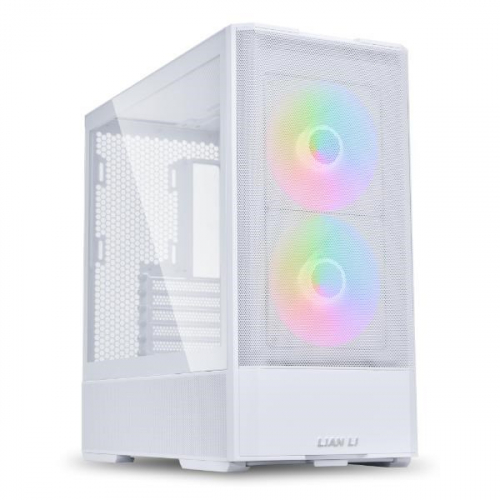 Lian Li LANCOOL 207 PC Case, Midi-Tower, ATX, Tempered Glass - white