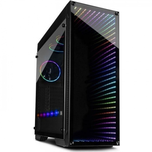 Inter-Tech Geh X-908 Infini2 3x120mm RGB-LĂĽfter schwarz