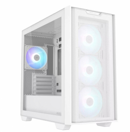 Case|ASUS|A21 PLUS|MidiTower|Case product features Transparent panel|Not included|MicroATX|MiniITX|Colour White|A21PLUSTGARGBWHITE