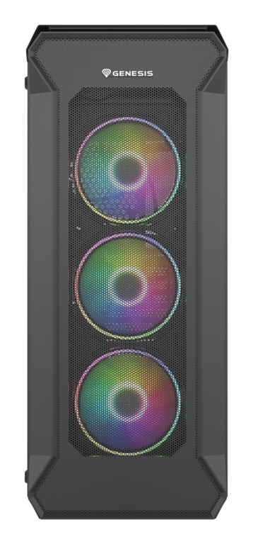 GENESIS Irid 505 ARGB Midi Tower Black, Transparent