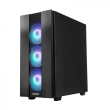 CHIEFTEC Hunter 2 Gaming Case - 4x120mm A-RGB fans, 1xType-C, 1xUSB3.1 Gen 1 - ATX Black - Tempered Glass Side Panel