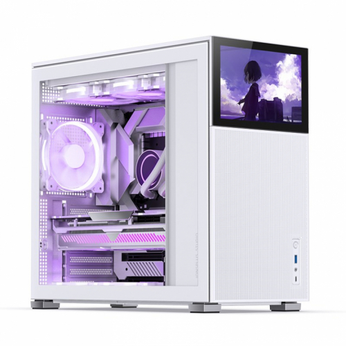 Jonsbo D41 MESH Screen ATX Case, Tempered Glass - white