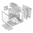 MODECOM Computer case Volcano Panorama APEX ARGB 7F MIDI white