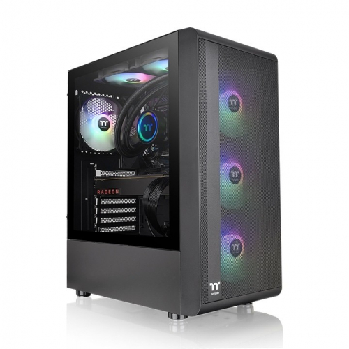 Thermaltake S200 Tempered Glass ARGB Black ARGBx3