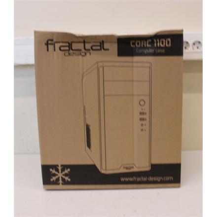 Renew. Fractal Design Core 1100, Black | Fractal Design | CORE 1100 | Black | Micro ATX | DAMAGED PACKAGING | Power supply included No | ATX PSUs, up to 185mm if a typical-length optical drive is mounted