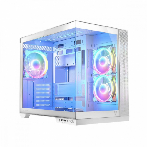 MODECOM Computer case VOLCANO PANORAMA APEX ARGB 3F MIDI White