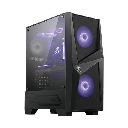 MSI MAG FORGE 100M PC Case, Mid-Tower, USB 3.2, Black | MSI | MAG FORGE 100M | Black | ATX | Power supply included No