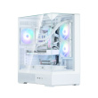 Zalman PC case P40 Prism Mid-Tower Tempered Glass white