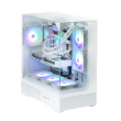 Zalman PC case P40 Prism Mid-Tower Tempered Glass white