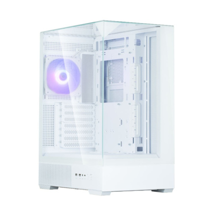 Zalman PC case P40 Prism Mid-Tower Tempered Glass white