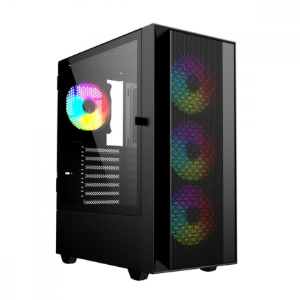 Gembird Computer Case Midi Tower Fornax 4000 ARGB black