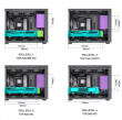 Jonsbo D31 MESH Screen Version Micro-ATX Case, Tempered Glass - black / USB3.2 Gen 2 Type-C*1 / USB3.0*1/Audio & Mic*1