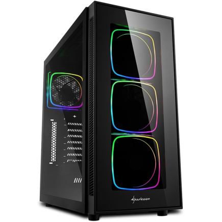 MIDI Sharkoon TG6 RGB. Glasfenster. Lüfter LED RGB