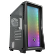 ATX CMT212A FSP Mid Tower/Tempered Glass side panel/2xUSB3.0/USB2.0/HD Audio/4x120mm fan/Black