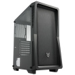 ATX CMT212A FSP Mid Tower/Tempered Glass side panel/2xUSB3.0/USB2.0/HD Audio/4x120mm fan/Black