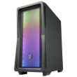 ATX CMT212A FSP Mid Tower/Tempered Glass side panel/2xUSB3.0/USB2.0/HD Audio/4x120mm fan/Black