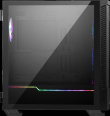 MSI MPG VELOX 100R Mid Tower Gaming Computer Case 'Black, 4x 120mm ARGB Fans, 1-6 ARGB Hub, ARGB light strip, USB Type-C, Tempered Glass, Center, E-ATX, ATX, mATX, mini-ITX'