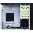 Chieftec Elox Series HT-01B - Tower - micro ATX - no power supply - black - USB/Audio