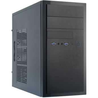 Chieftec Elox Series HT-01B - Tower - micro ATX - no power supply - black - USB/Audio