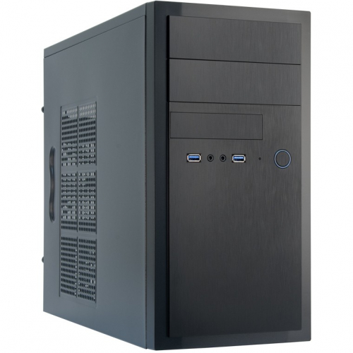 Chieftec Elox Series HT-01B - Tower - micro ATX - no power supply - black - USB/Audio
