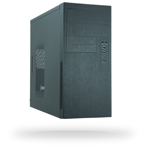 Mini 350W Chieftec Elox Serie HO-11B-350GPB mit 350W Netzteil