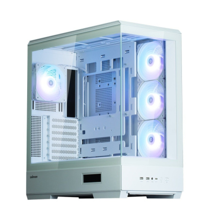 Zalman ZALMAN P50 DS WHITE Mid-Tower 4x ARGB Fans