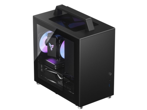 Jonsbo T8 PLUS Mini-ITX Case, Tempered Glass - black