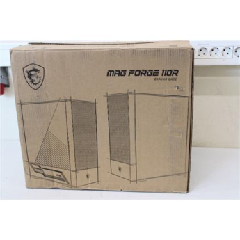 Восстановленный. MSI MAG FORGE 110R PC Case, Mid-Tower, USB 3.2, Black | MSI | DAMAGED PACKAGING, BROKEN LEG