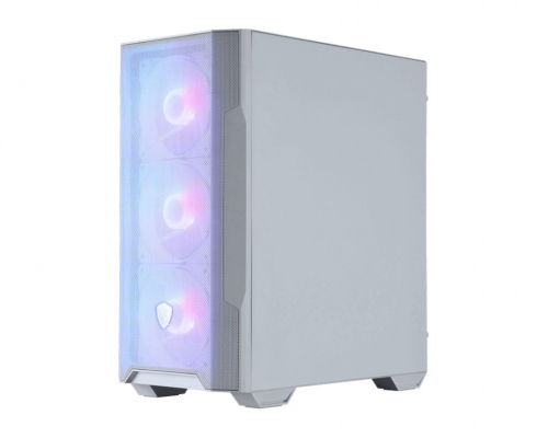 MSI MAG Forge M100R Midi Tower Transparent, White