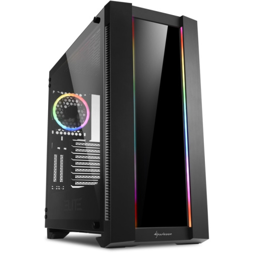 Sharkoon Elite Shark CA200G ATX/E-ATX 1xGlas Must