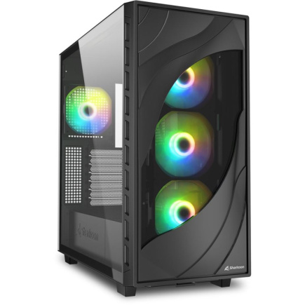 Sharkoon Rebel C80G RGB ATX 1xGlas Черный