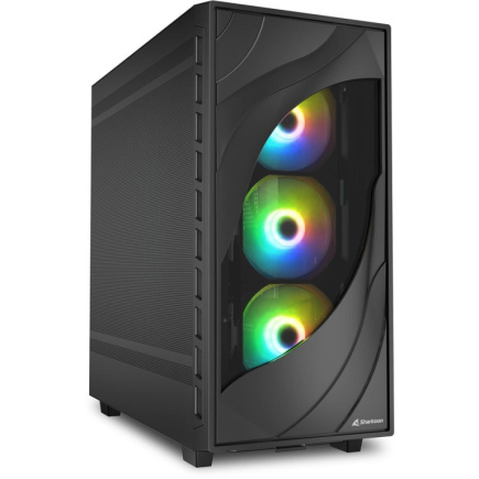 Sharkoon Rebel C80M RGB ATX 1xMetall Черный