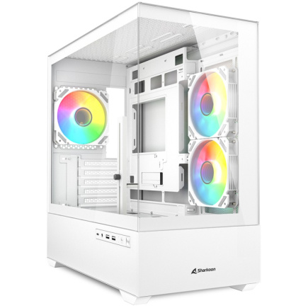 Sharkoon MK6 RGB Micro-ATX 1xGlas Белый