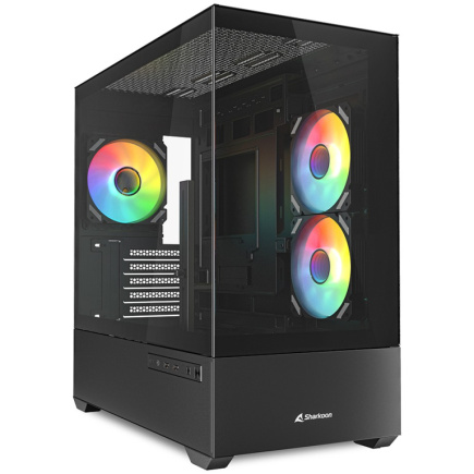 Sharkoon MK6 RGB Micro-ATX 1xGlas Черный